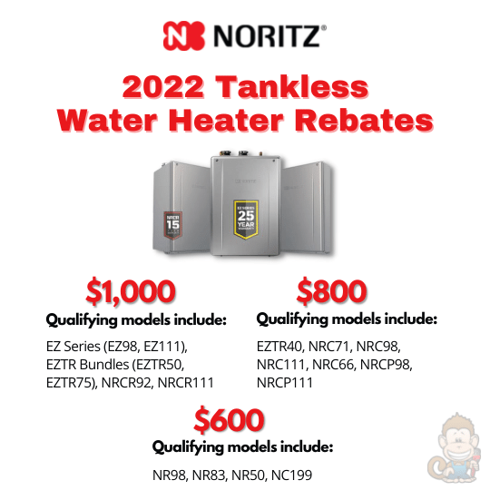 2022 Tankless Water Heater Rebates